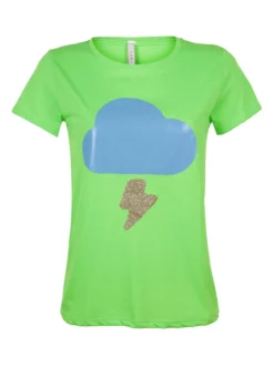 Lumina T-shirt donna con stampa e glitter
