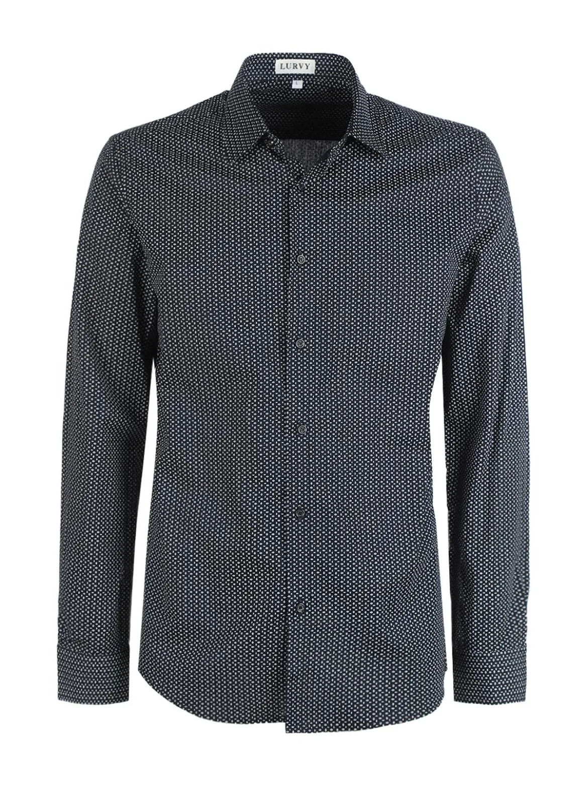Lurvy Camicia uomo maniche lunghe in cotone