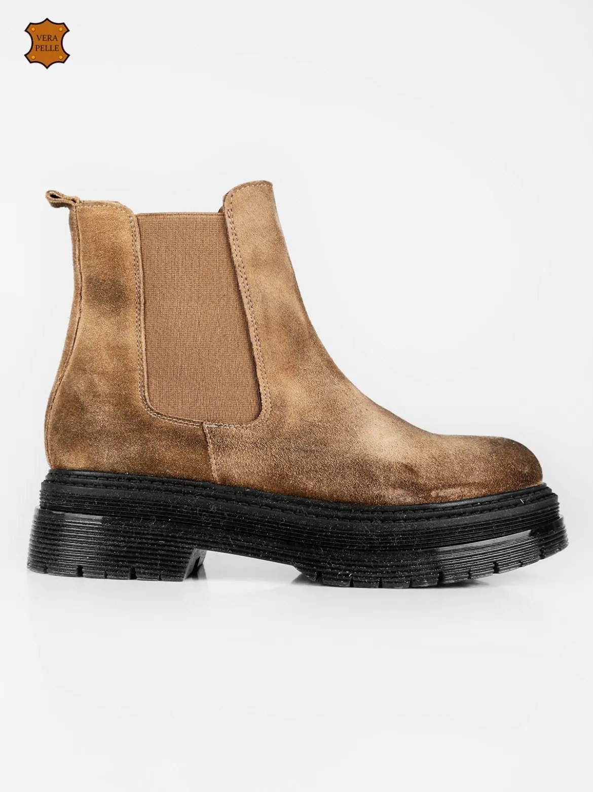 Made In Italy Stivaletti in pelle scamosciata da donna