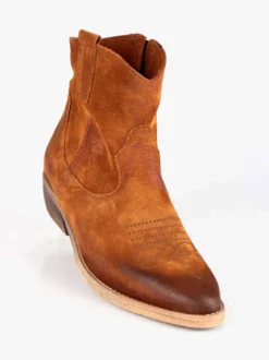 Made In Italy Stivaletti in pelle scamosciata texani