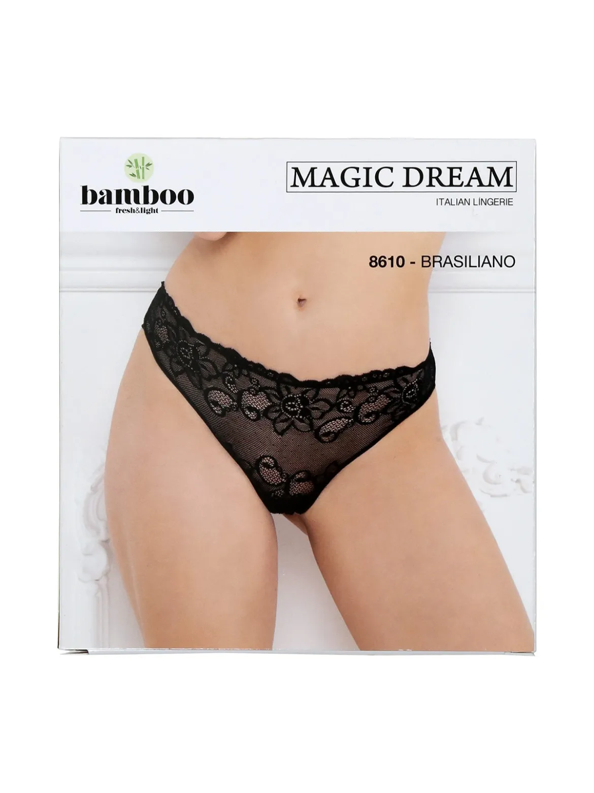Magic Dream Brasiliana donna con pizzo - nero