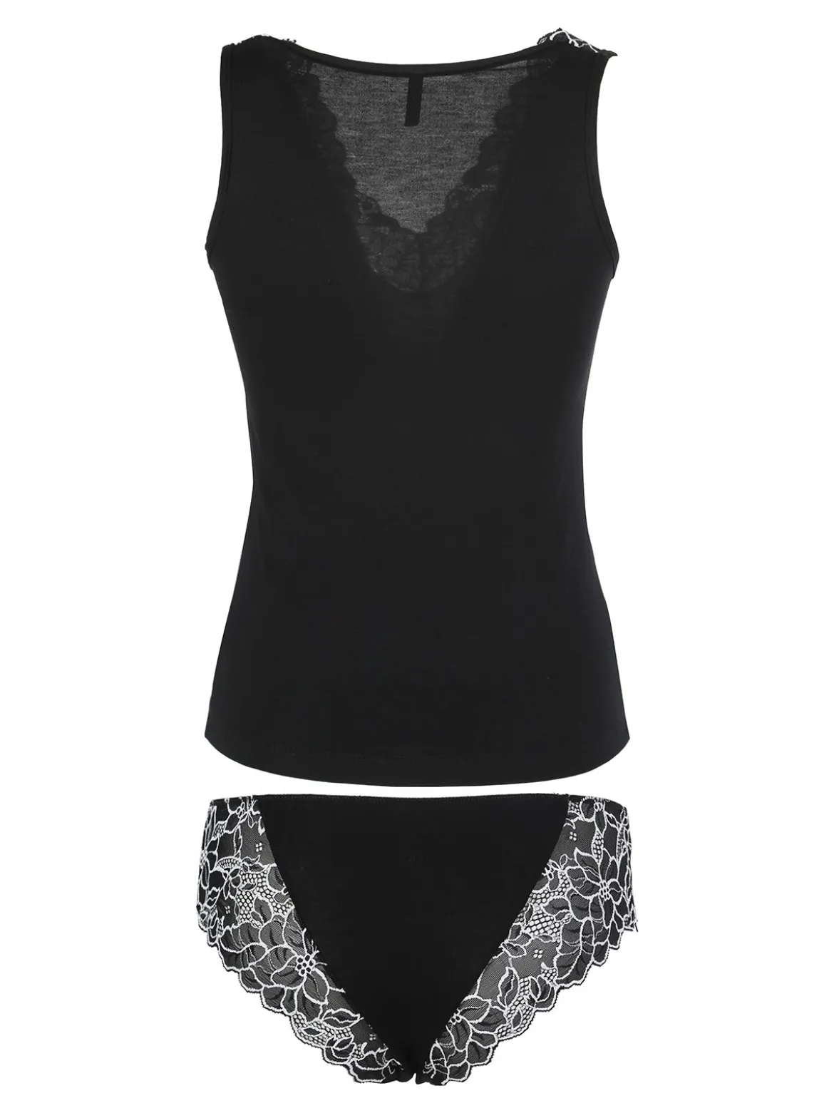 Magic Dream Coordinato intimo donna con ricami in pizzo - nero