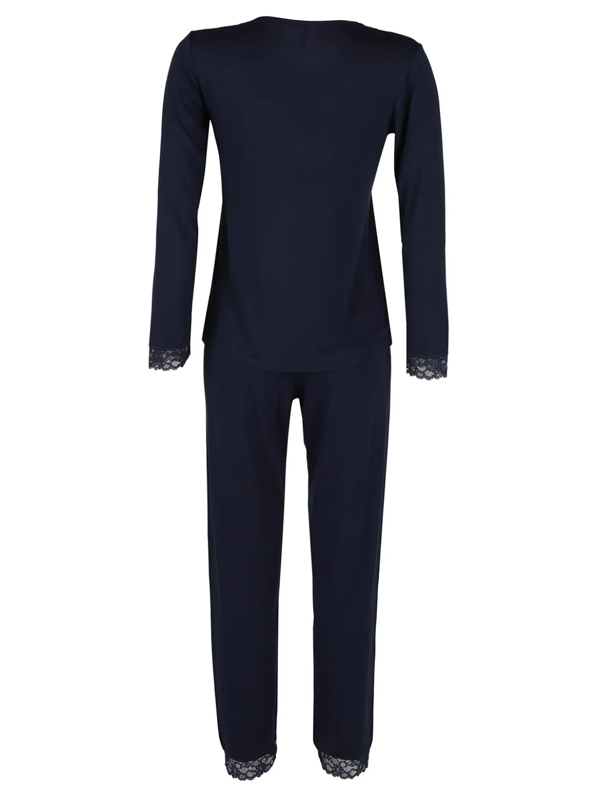 Magic Dream Pigiama lungo da donna con scollo a V in pizzo