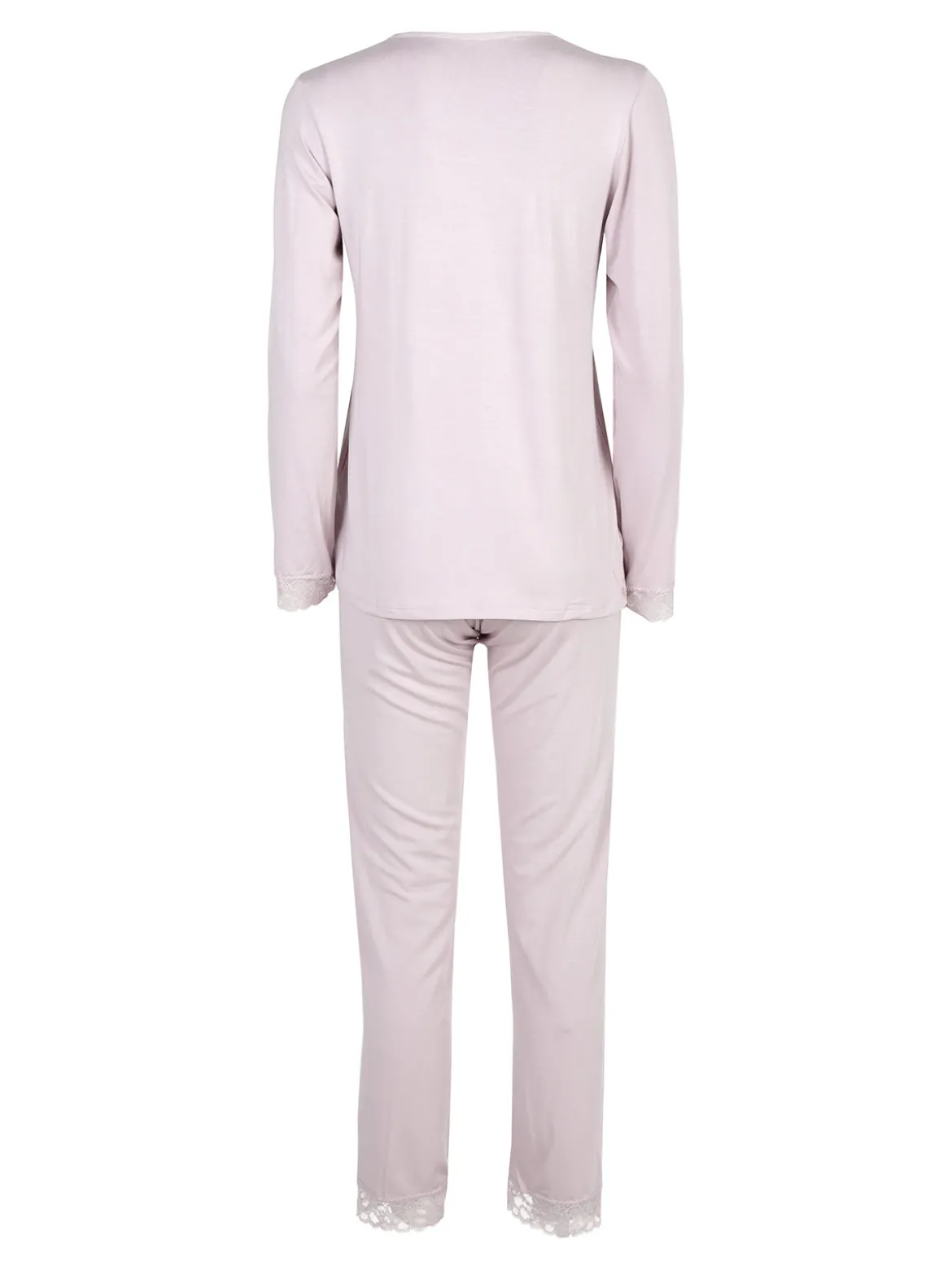 Magic Dream Pigiama lungo da donna con scollo a V in pizzo