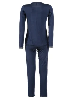 Magic Dream Pigiama lungo da donna girocollo con pizzo