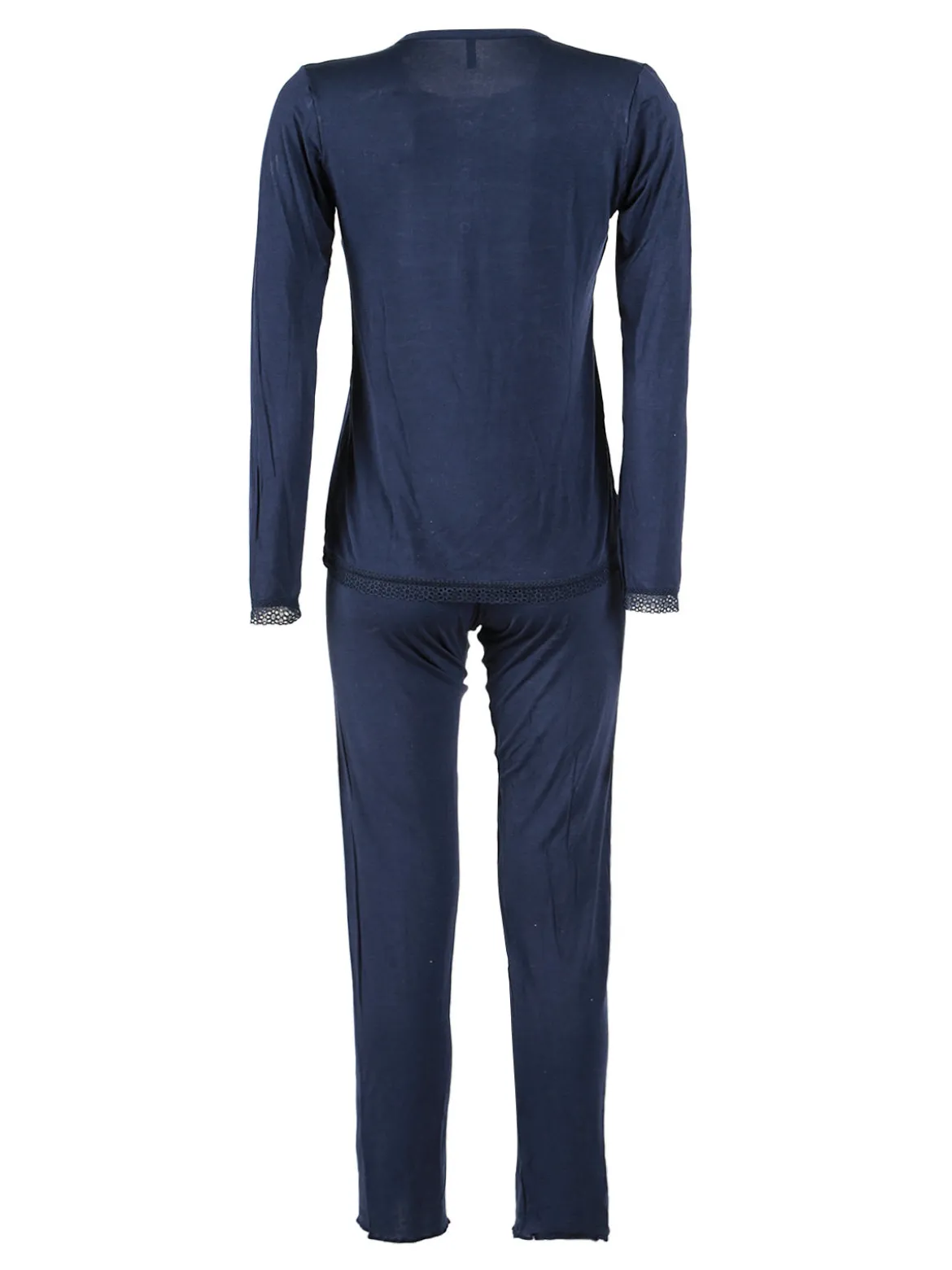 Magic Dream Pigiama lungo da donna girocollo con pizzo