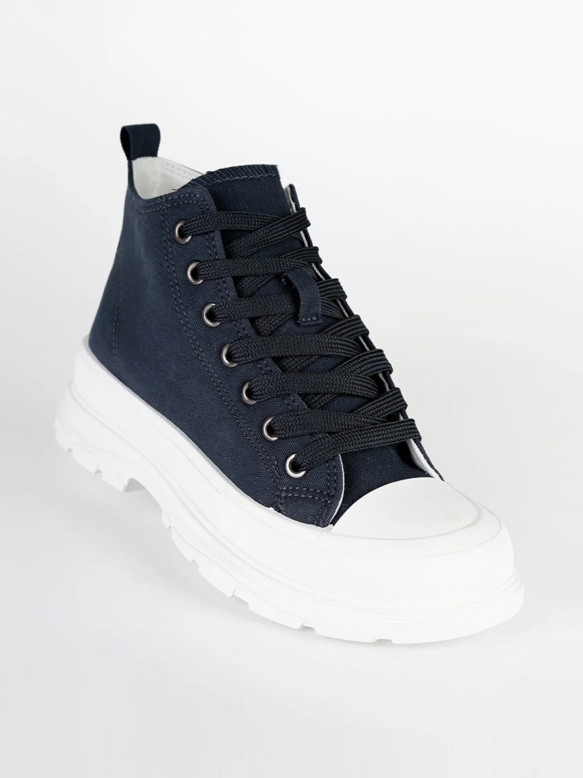 Maira Sneakers alte in tela con platform