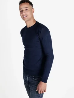 M.Angel Pullover girocollo da uomo misto lana
