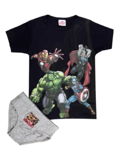 Marvel Avengers Completo intimo bambino 2 pezzi T-shirt + slip