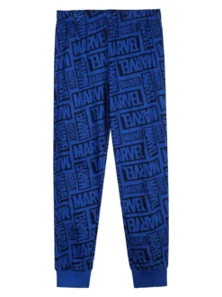 Marvel Spider-Man Pigiama lungo da bambino in cotone con stampe - blu