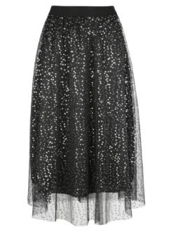 Max Chic Gonna con tulle e paillettes
