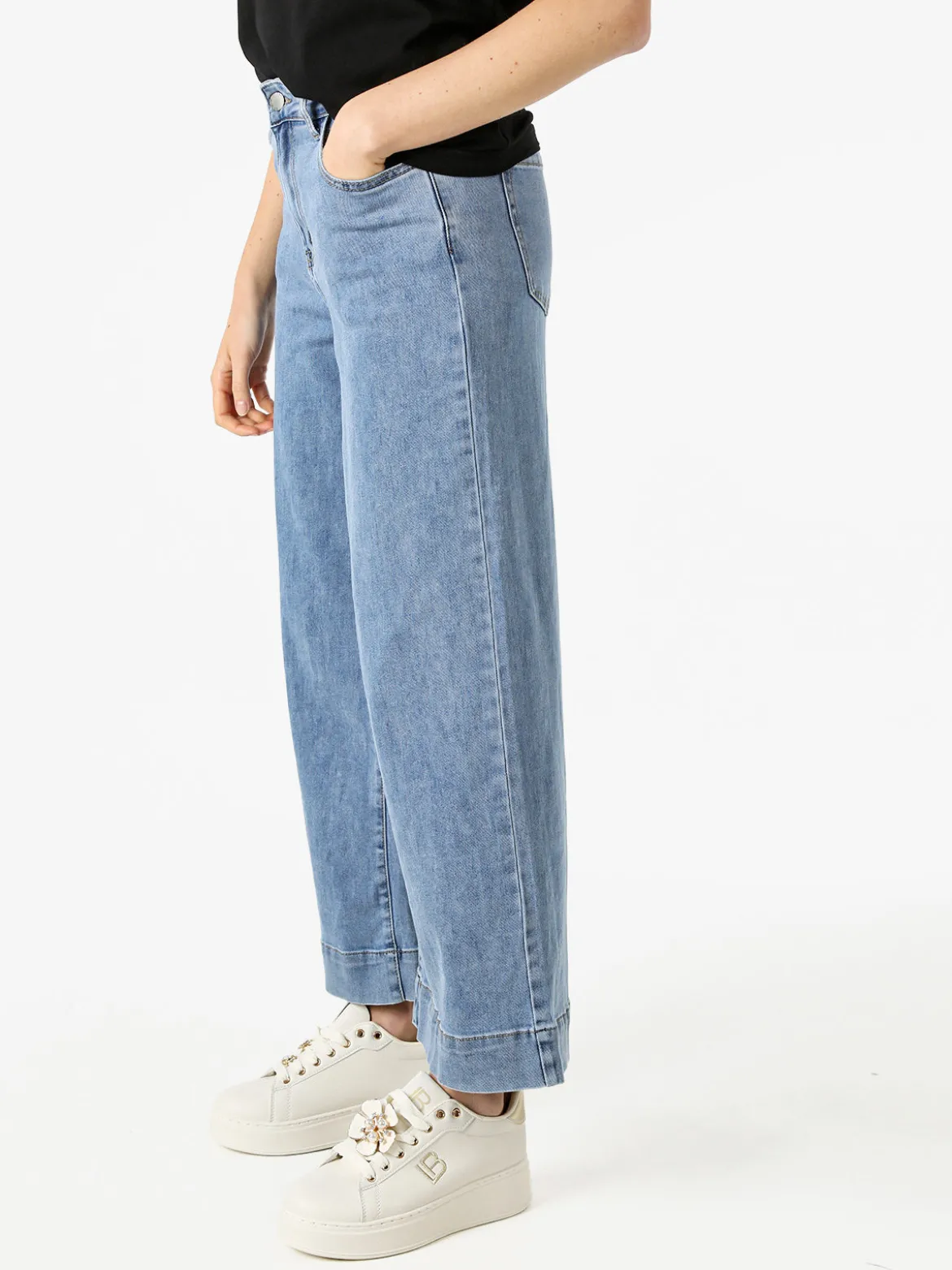 Max & Liu Jeans donna a gamba larga - jeans