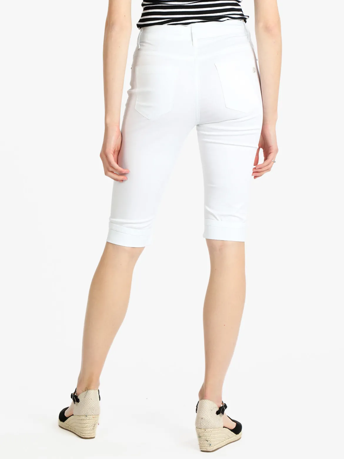 Max & Liu Pantaloni a pinocchietto donna in cotone