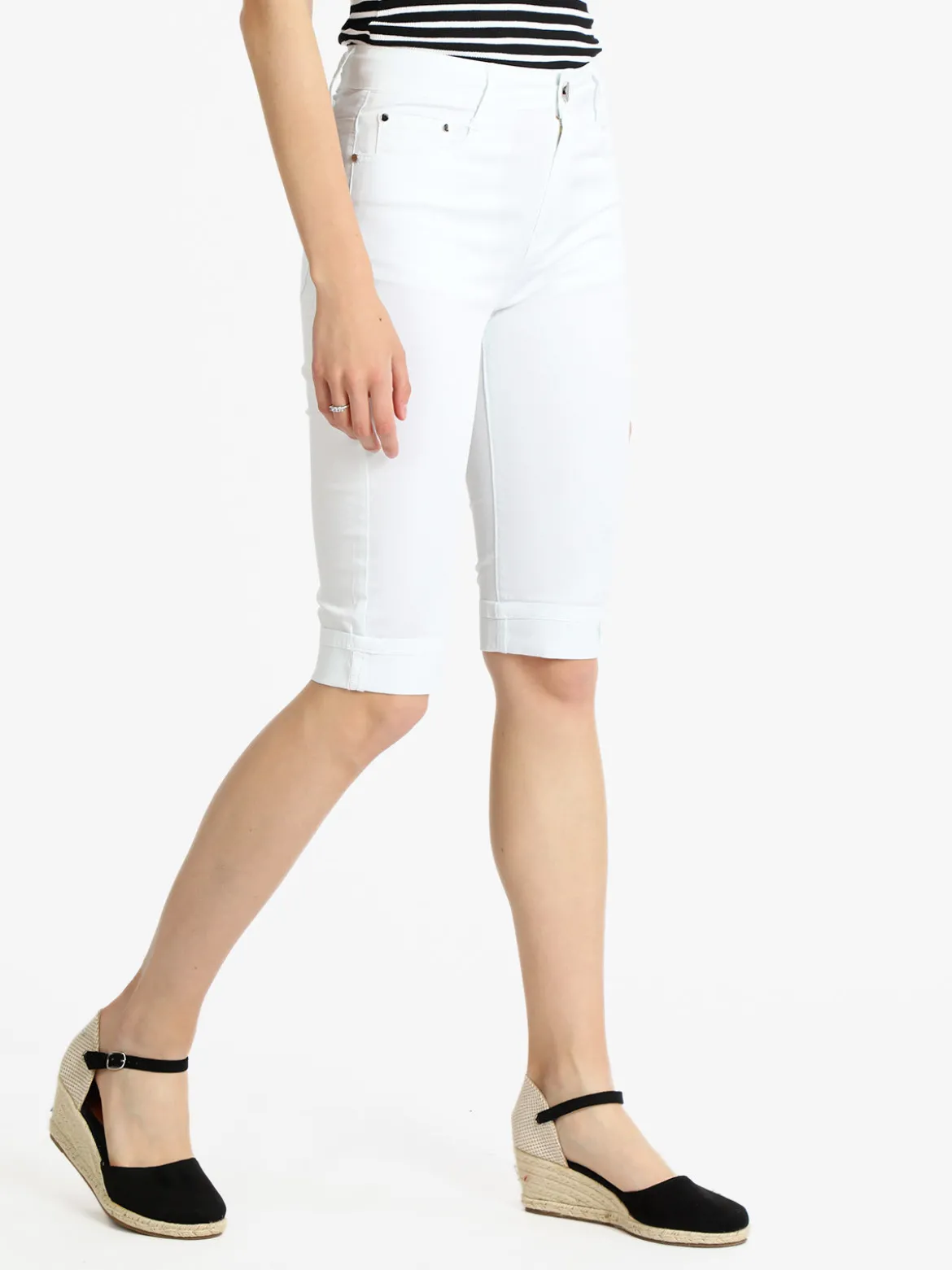 Max & Liu Pantaloni a pinocchietto donna in cotone