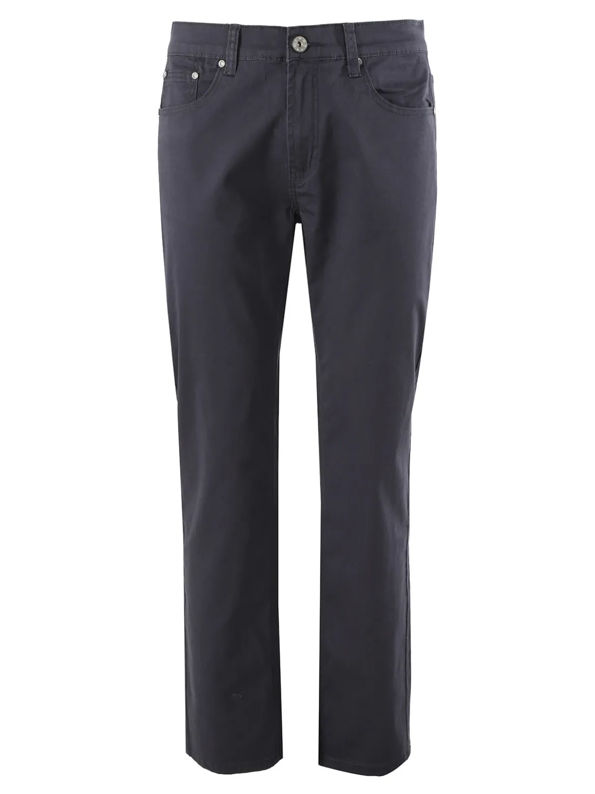 Max & Liu Pantaloni casual da uomo in cotone taglie grandi - blu scuro