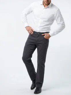 Max & Liu Pantaloni casual da uomo in cotone taglie grandi - blu scuro