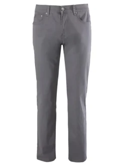 Max & Liu Pantaloni casual da uomo in cotone taglie grandi - grigio scuro
