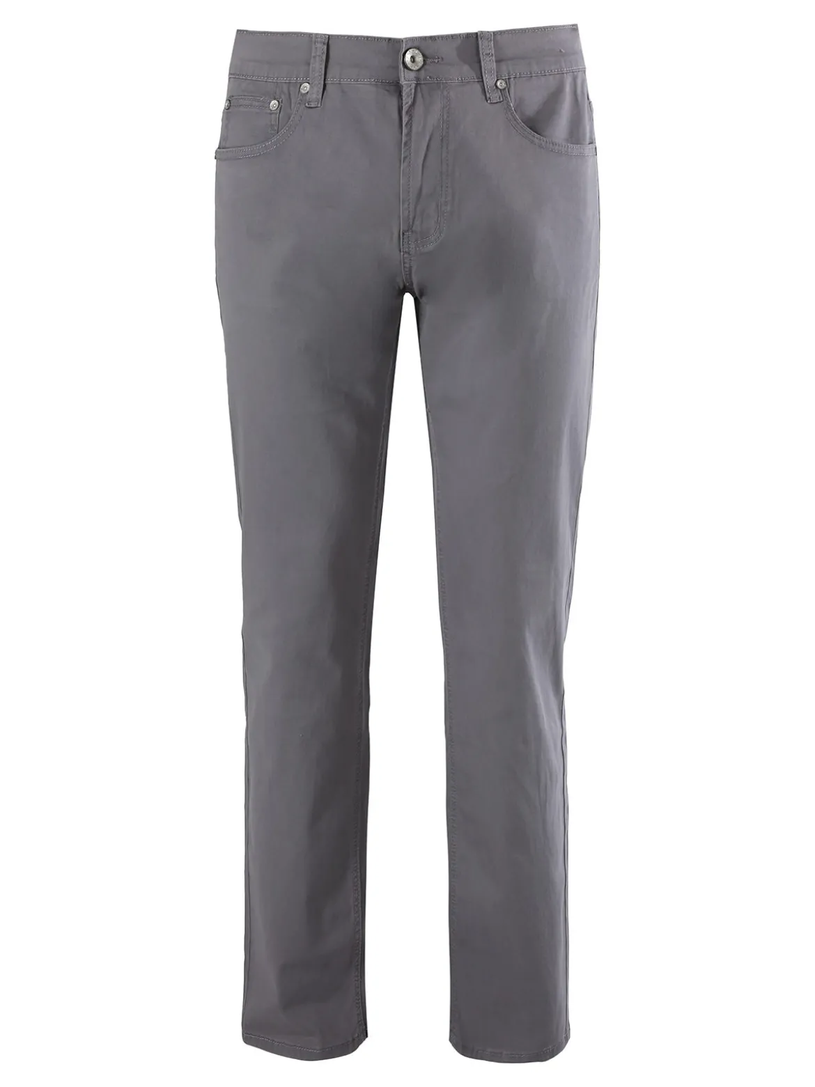 Max & Liu Pantaloni casual da uomo in cotone taglie grandi - grigio scuro