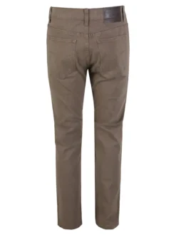 Max & Liu Pantaloni da uomo regular fit in cotone taglie grandi - marrone