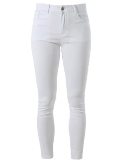Max & Liu Pantaloni donna push-up - bianco