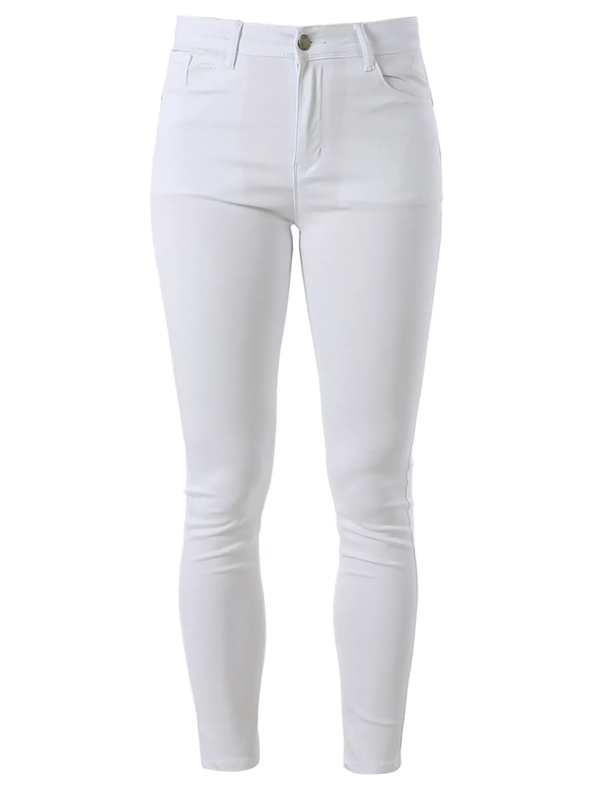 Max & Liu Pantaloni donna push-up - bianco