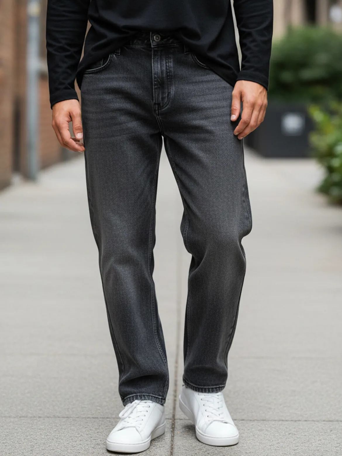 Max Tre Jeans da uomo baggy - grigio