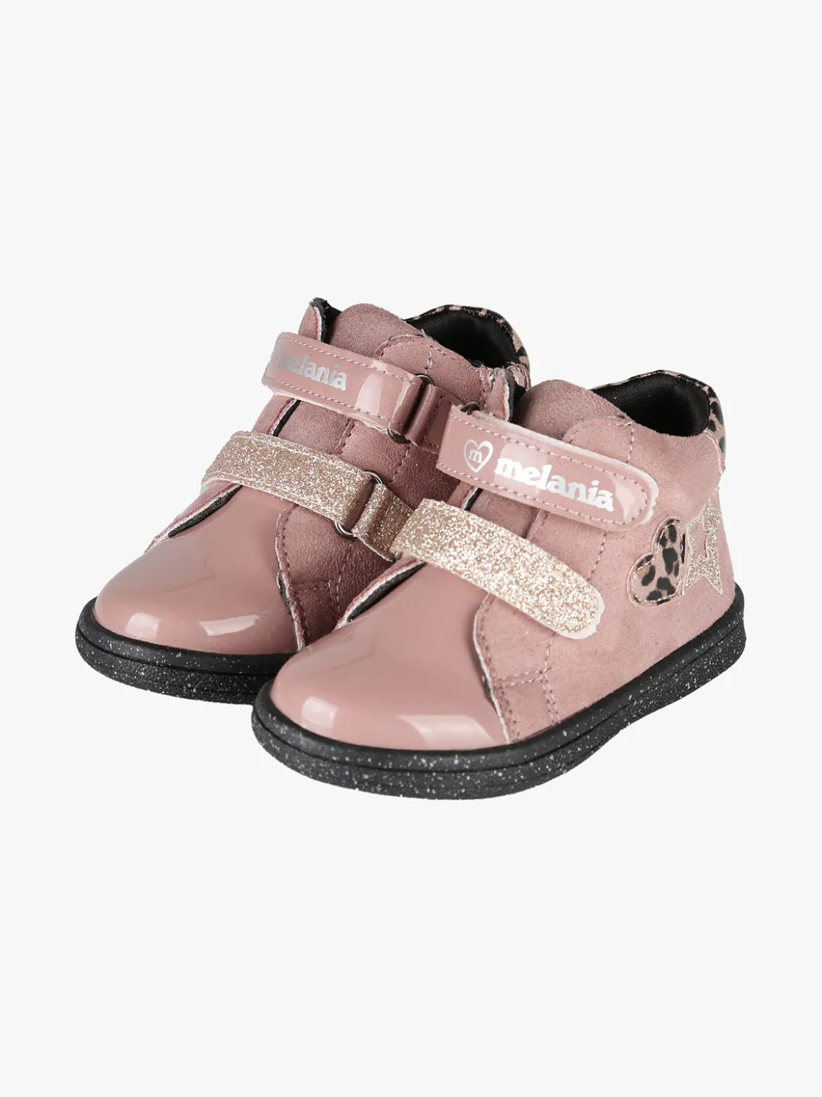 Melania Scarpe da bambina con cinturini a strappo e zip