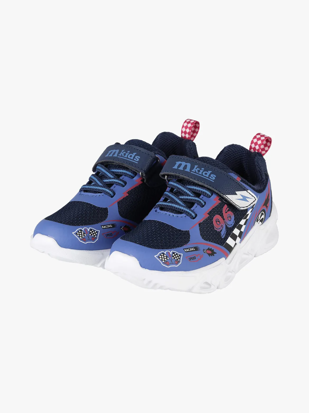 Melania Sneakers da bambino con luci e cinturino a strappo