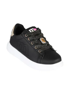 Melania Sneakers gioiello da bambina con lacci e zip