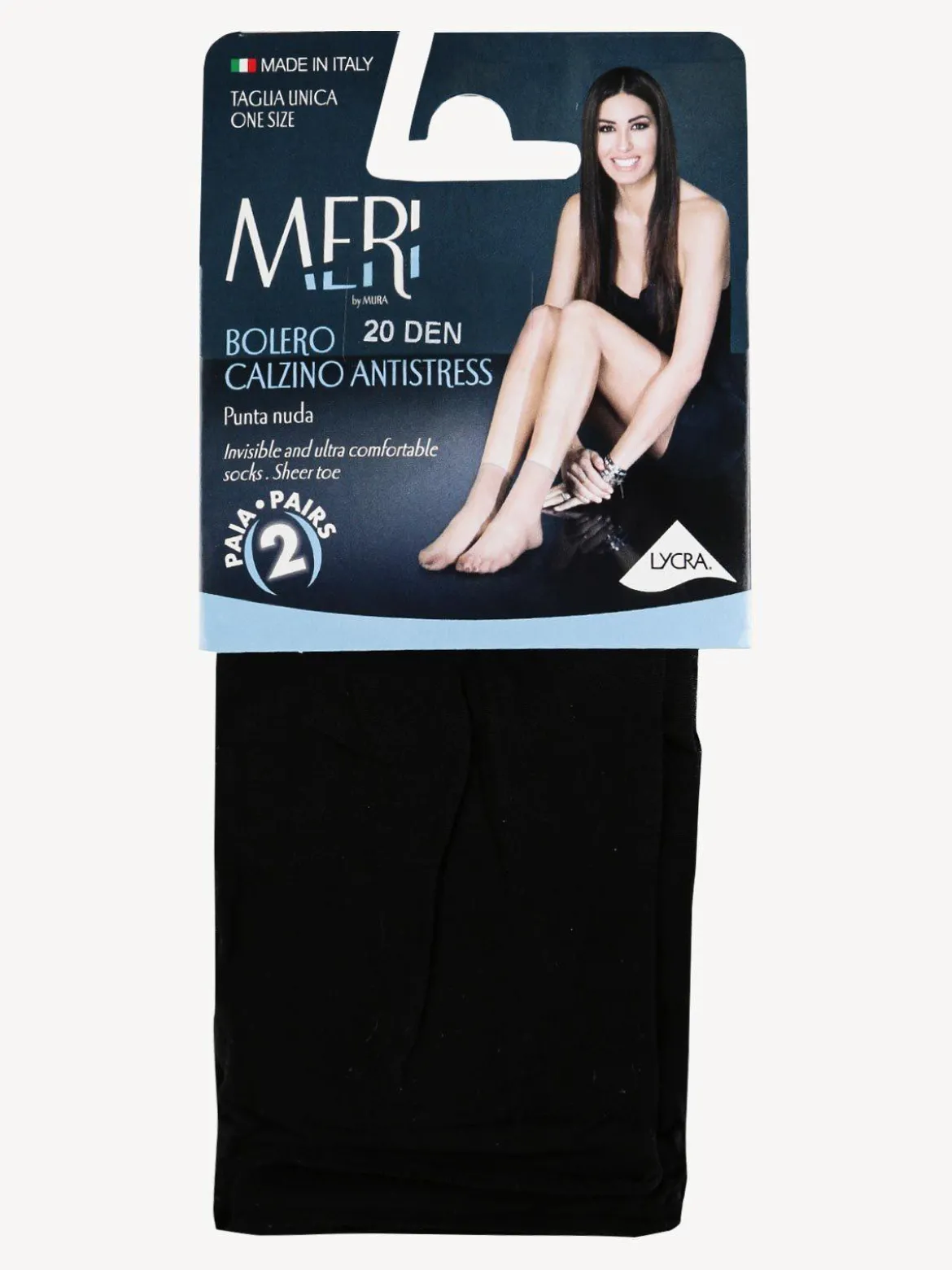 Meri Calzine punta nuda 20 denari antistress