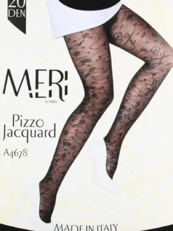 Meri Collant 20 denari con pizzo