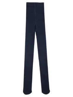 Meritex Collant da bambina in maglia caldo cotone - blu scuro