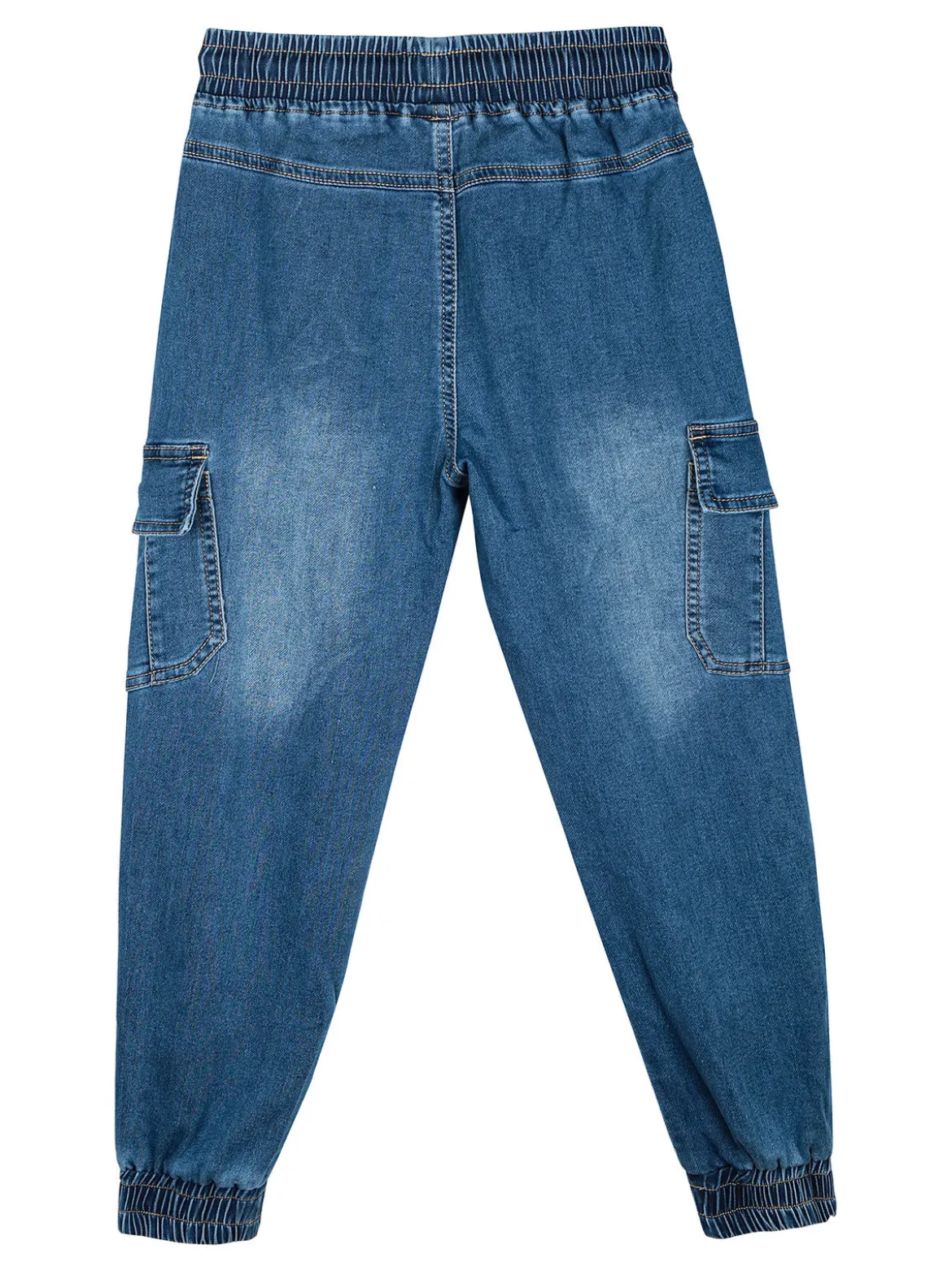 Mg Fashion Studio Jeans cargo da ragazzo con coulisse e polsini