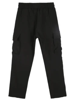 Mg Fashion Studio Pantaloni da ragazzo cargo con interno in pile - nero