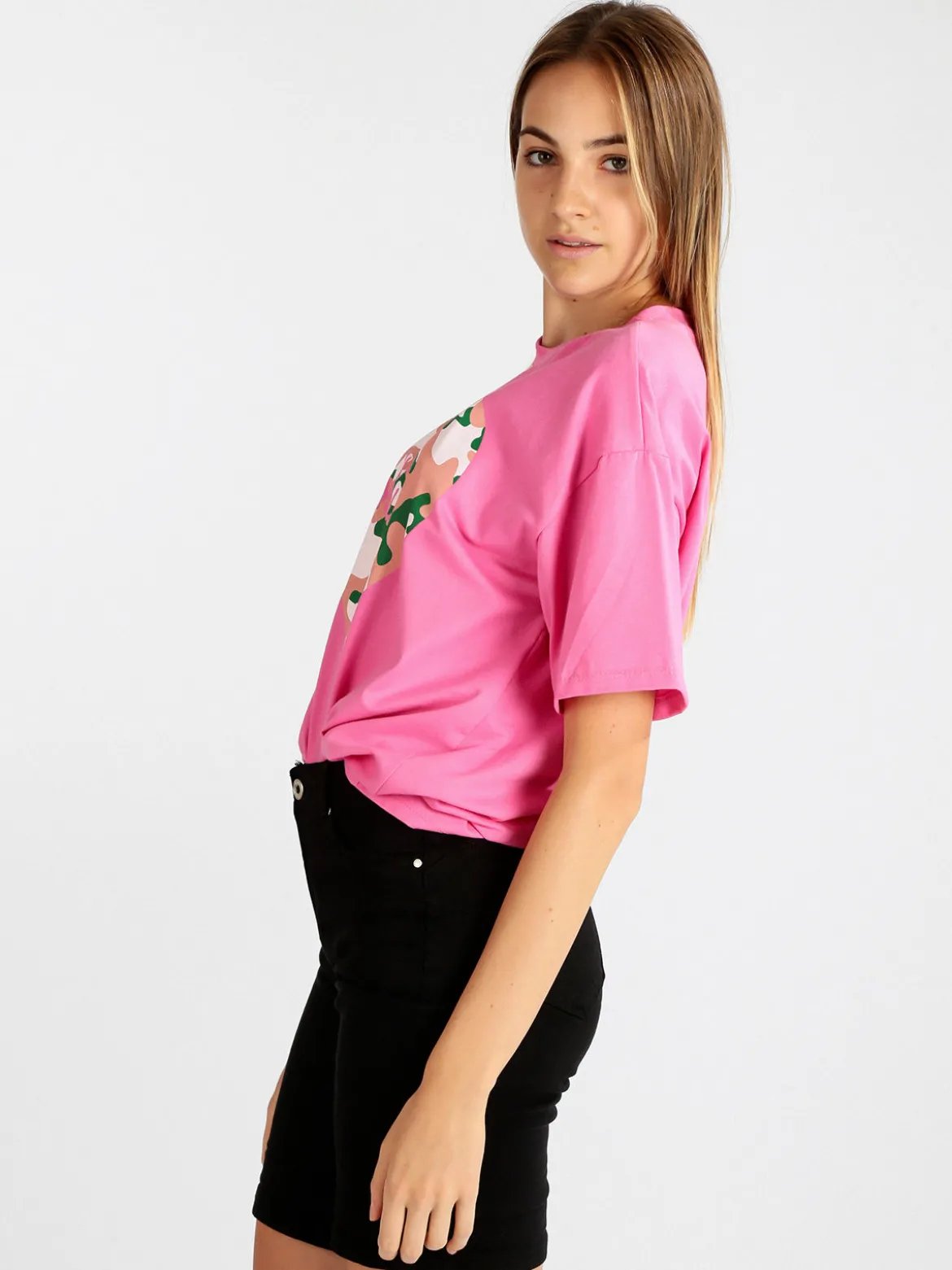 Miho'S Maxi t-shirt donna con stampa