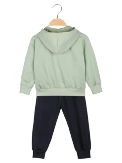 Milk Pub Completo tuta neonato 3 pezzi con cappuccio e zip