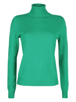 Mimoii Maglione dolcevita da donna in misto lana e cashemere