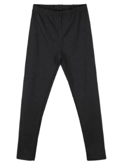 Miss Bellina Completo 2 pezzi da bambina con maglietta e leggings con strass - rosa