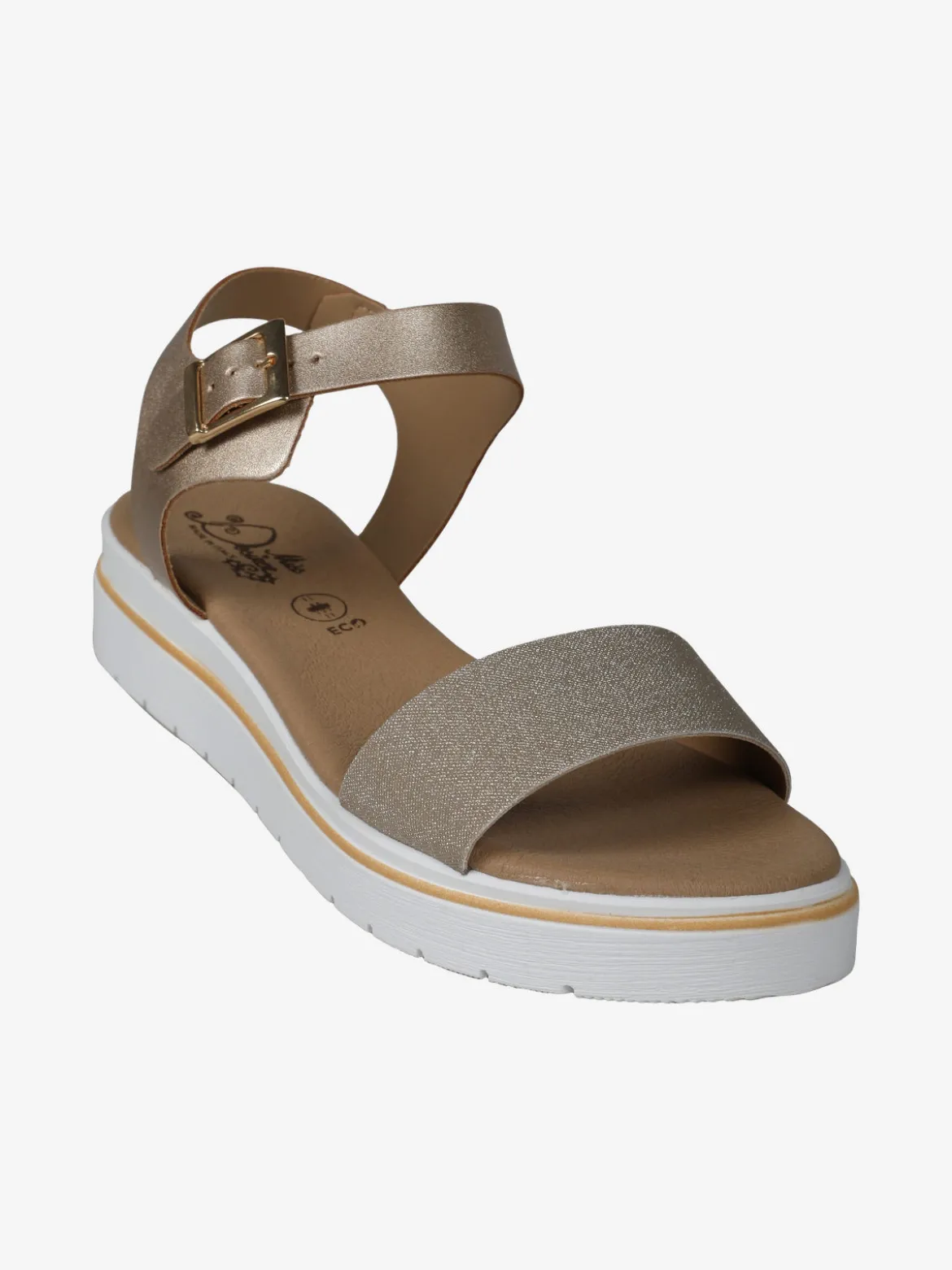 Miss Desiree Sandali donna con fascia glitter e platform