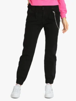 Miss Fancy Jeans baggy da donna con catena