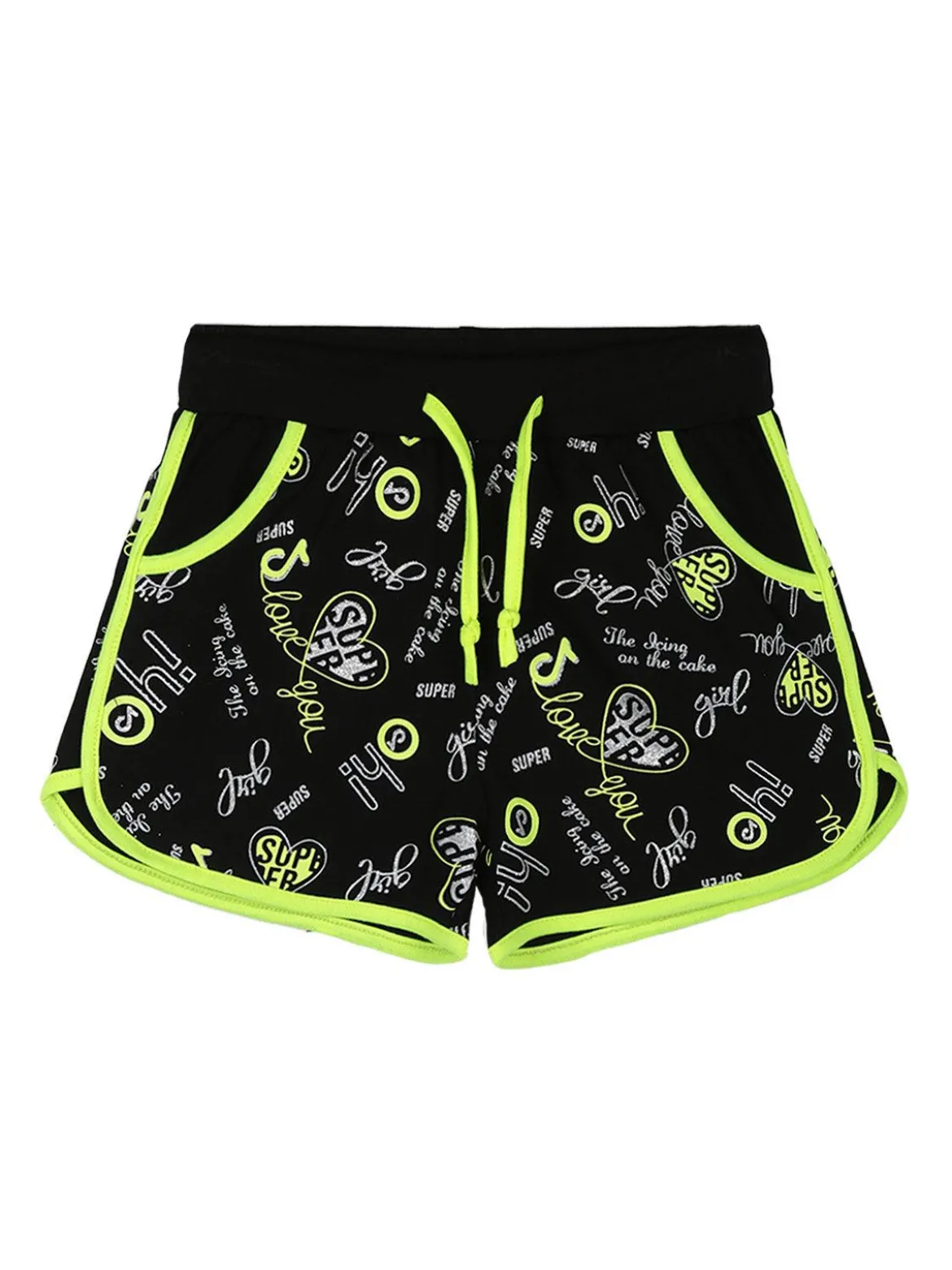 Miss Image Shorts con scritte da bambina