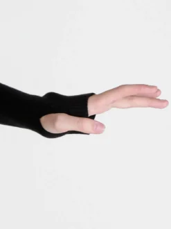 Mochy Abito lungo da donna in maglia con spalle scoperte