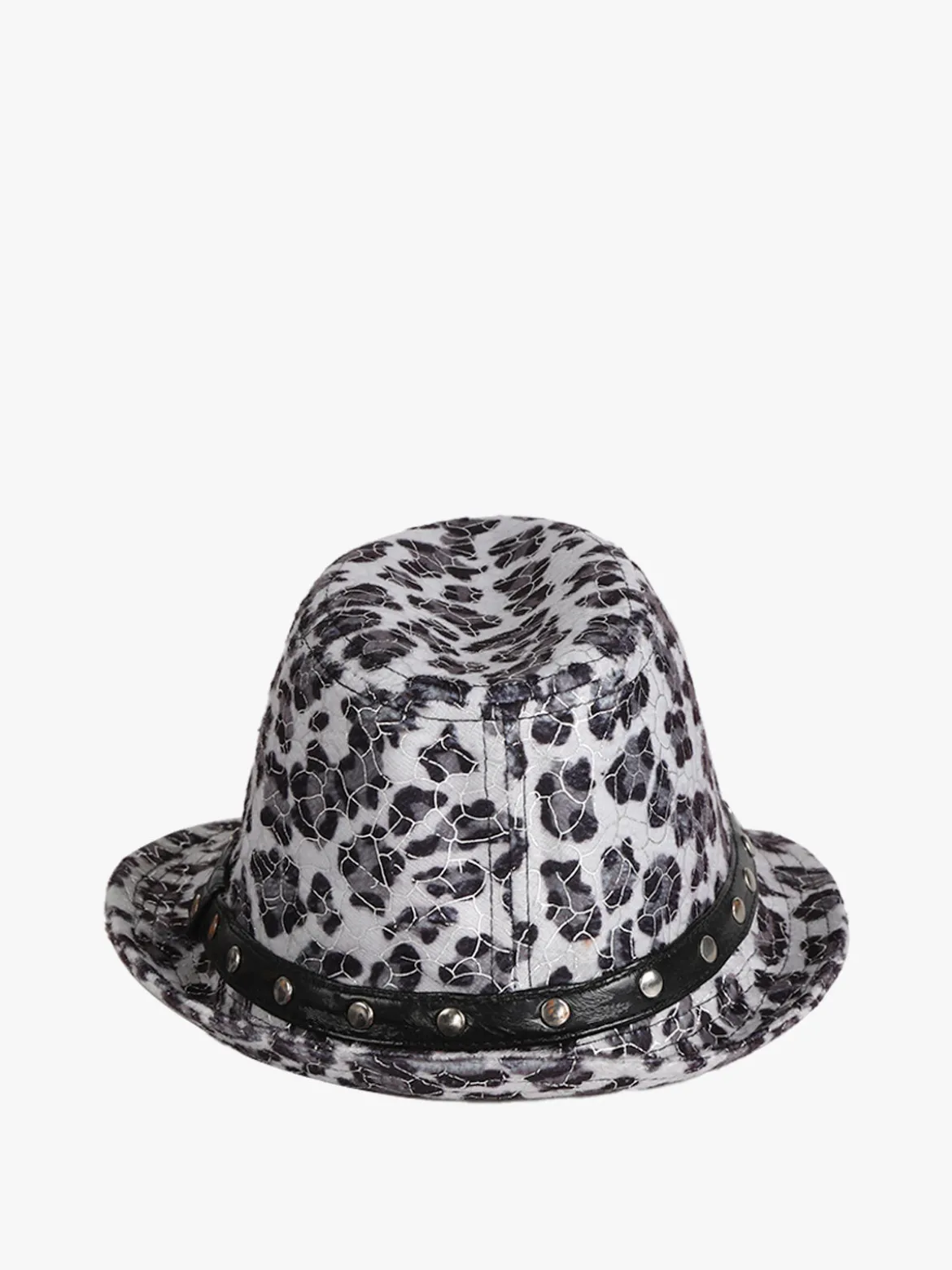 Monica Narducci Cappello donna animalier con borchie
