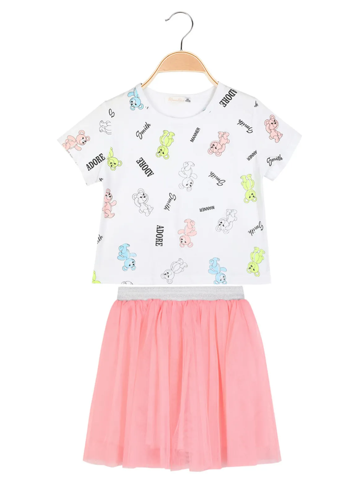 Mono Star Completo da bambina t-shirt + gonna in tulle
