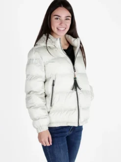 Mont Rose Giubbotto donna imbottito con cappuccio e zip