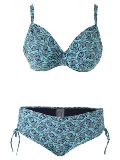 Moorea Beach Bikini donna con coppe imbottite e con ferretto e slip - turchese