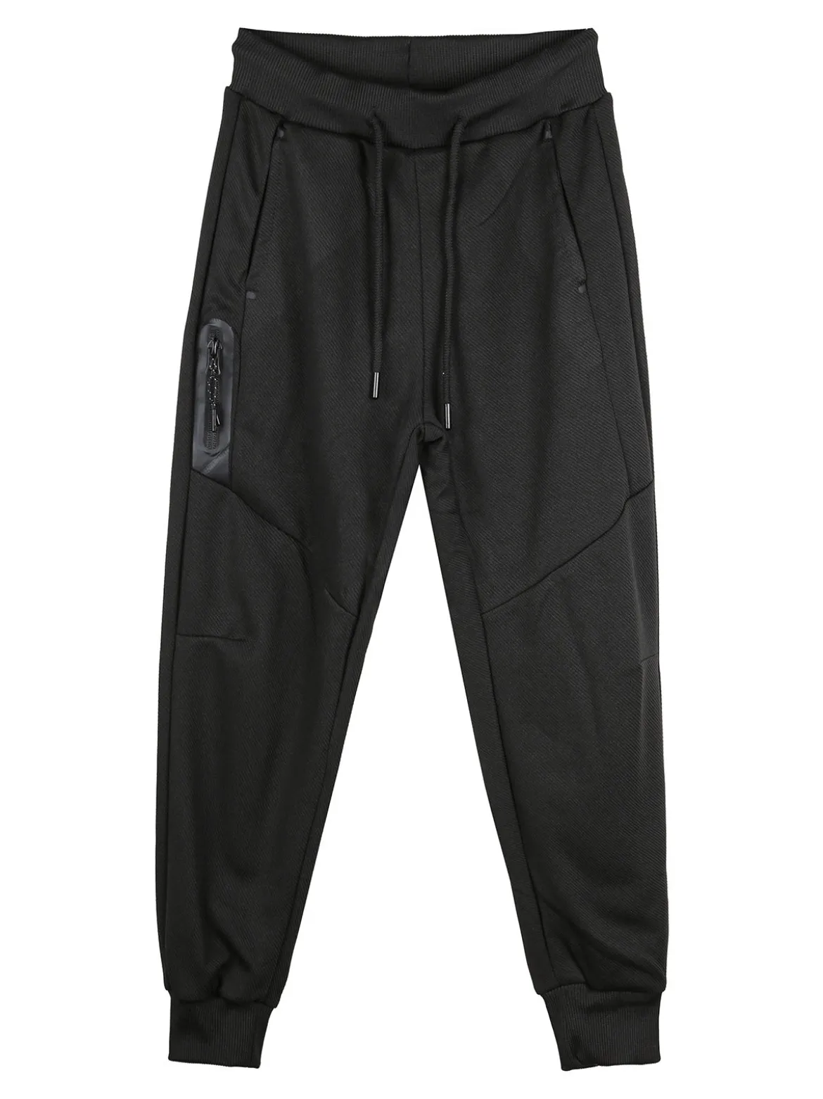 Mr Jek Pantaloni da ragazzo con coulisse e polsini - nero