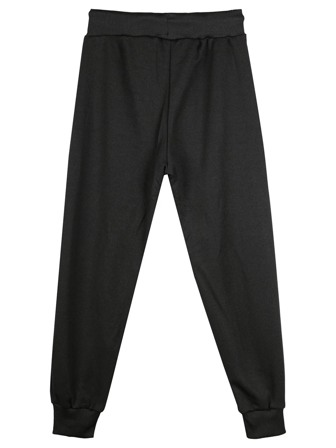 Mr Jek Pantaloni da ragazzo con coulisse e polsini - nero
