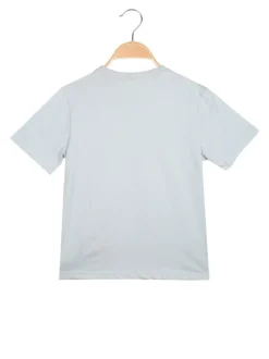 Mr Jek T-shirt da ragazzo in cotone con stampa - azzurro