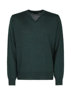 Mv Pullover da uomo misto lana con scollo a V